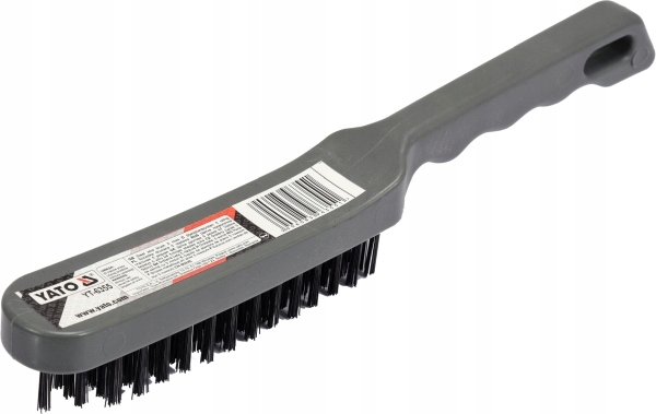 YATO SZCZOTKA DRUCIANA, DRUT STALOWY, 5 RZĘDÓW, RĘKOJEŚĆ PLASTIKOWA