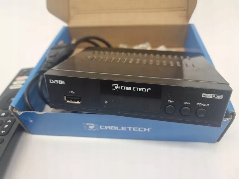 DEKODER DVBT2 CABLETECH URZ0338A BRAK PILOTA