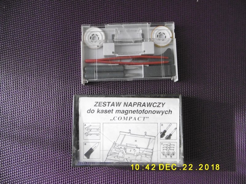 zestaw naprawczy do kaset magnetofonowych