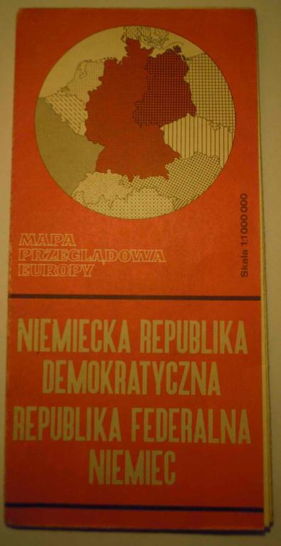 Niemcy NRD i RFN - mapa przeglądowa - PPWK 1984
