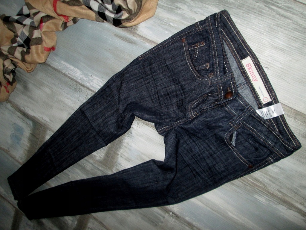 NEXT rurki SKINNY jeans uciągliwe 34 XS