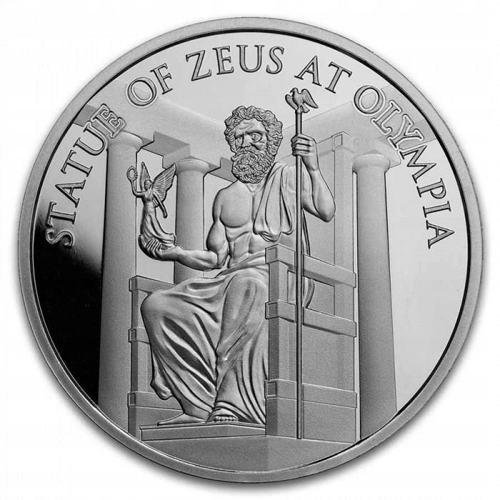 7 cudów świata Posąg Zeusa w Olimpii 1oz srebra