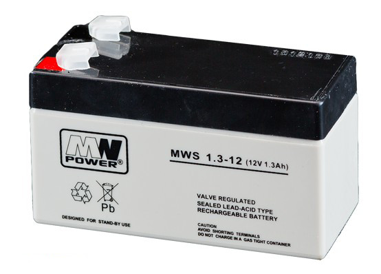 Akumulator MW Power MWS 1,3-12 (12V 1, 3Ah)AGM ŻEL