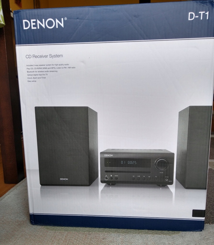 Wieża Denon D-T1 Bluetooth CD SPDIF HiFi ! NOWA !