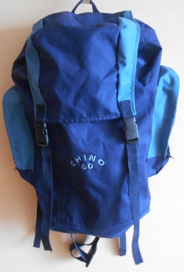 Plecak turystyczny 60 l. granatowo - niebieski