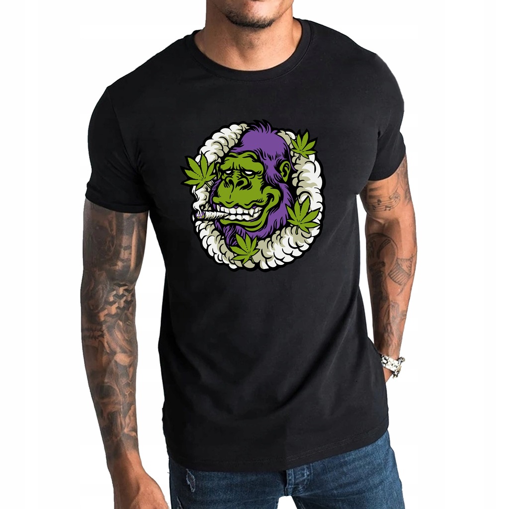 T-shirt koszulka śmieszna 420 MARIHUANA GORYL XL