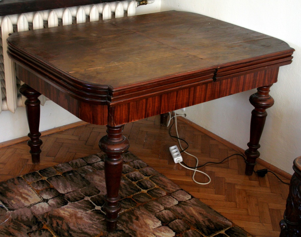 Duży stół rozkładany Ruscheweyh, Reichspatent 3723
