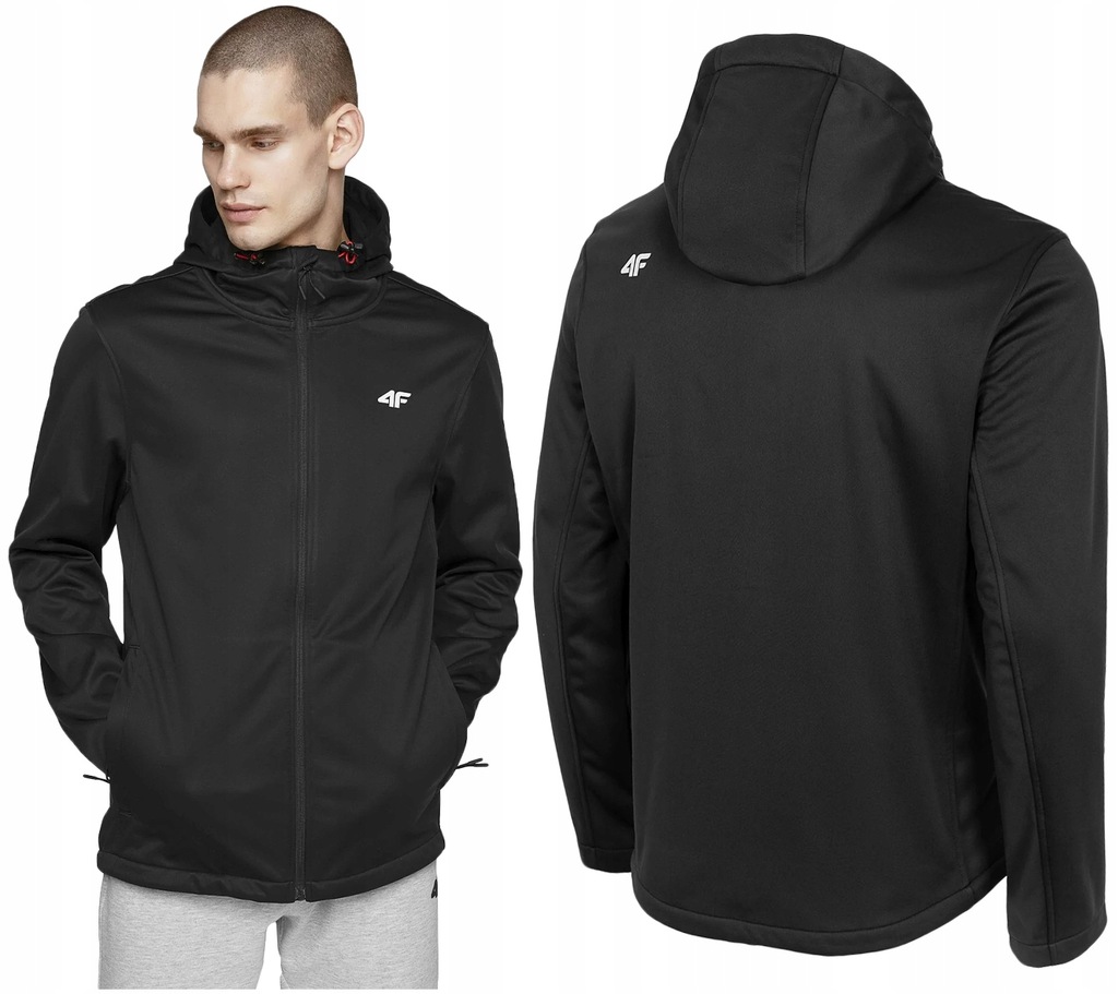 4F KURTKA MĘSKA SOFTSHELL SFM001 PRZECIWESZCZOWA