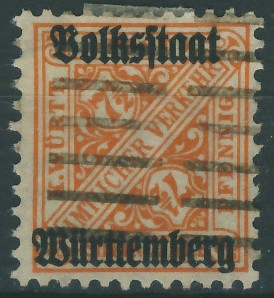 Wurttemberg 7 1/2 pf. - Amtlicher / Volkstaat ..