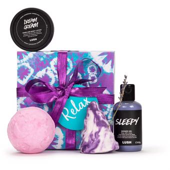 LUSH - ZESTAW NA PREZENT - RELAX 4 produkty