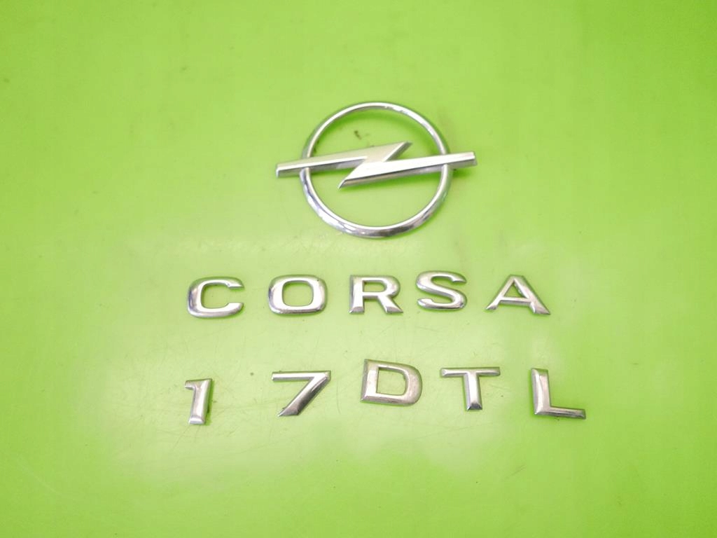 EMBLEMAT LOGO NAPIS ZNACZEK TYŁ OPEL CORSA C 00-03