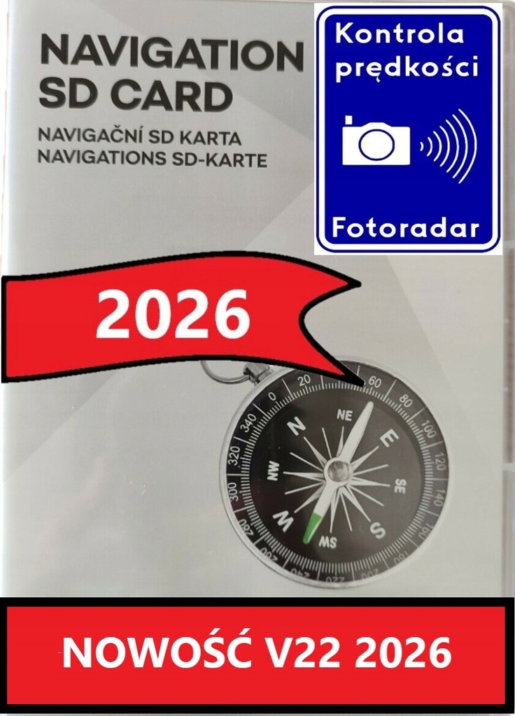 MAPA SKODA KARTA V22 OCTAVIA SUPERB FABIA RAPID YETI LEKTOR PL NOWOŚĆ 2026