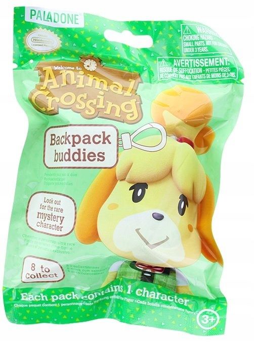 ANIMAL CROSSING SASZETKA Z FIGURKĄ - BRELOCZEK