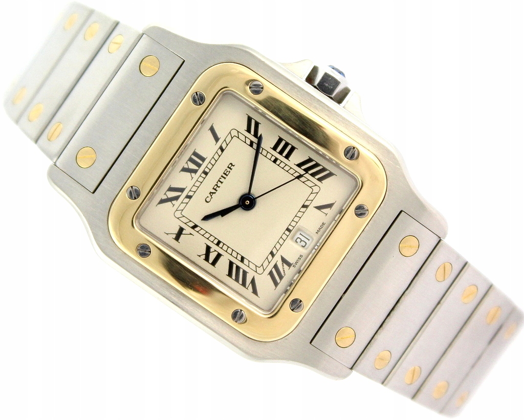 ZEGAREK CARTIER SANTOS GALBEE ZŁOTO / STAL 187901