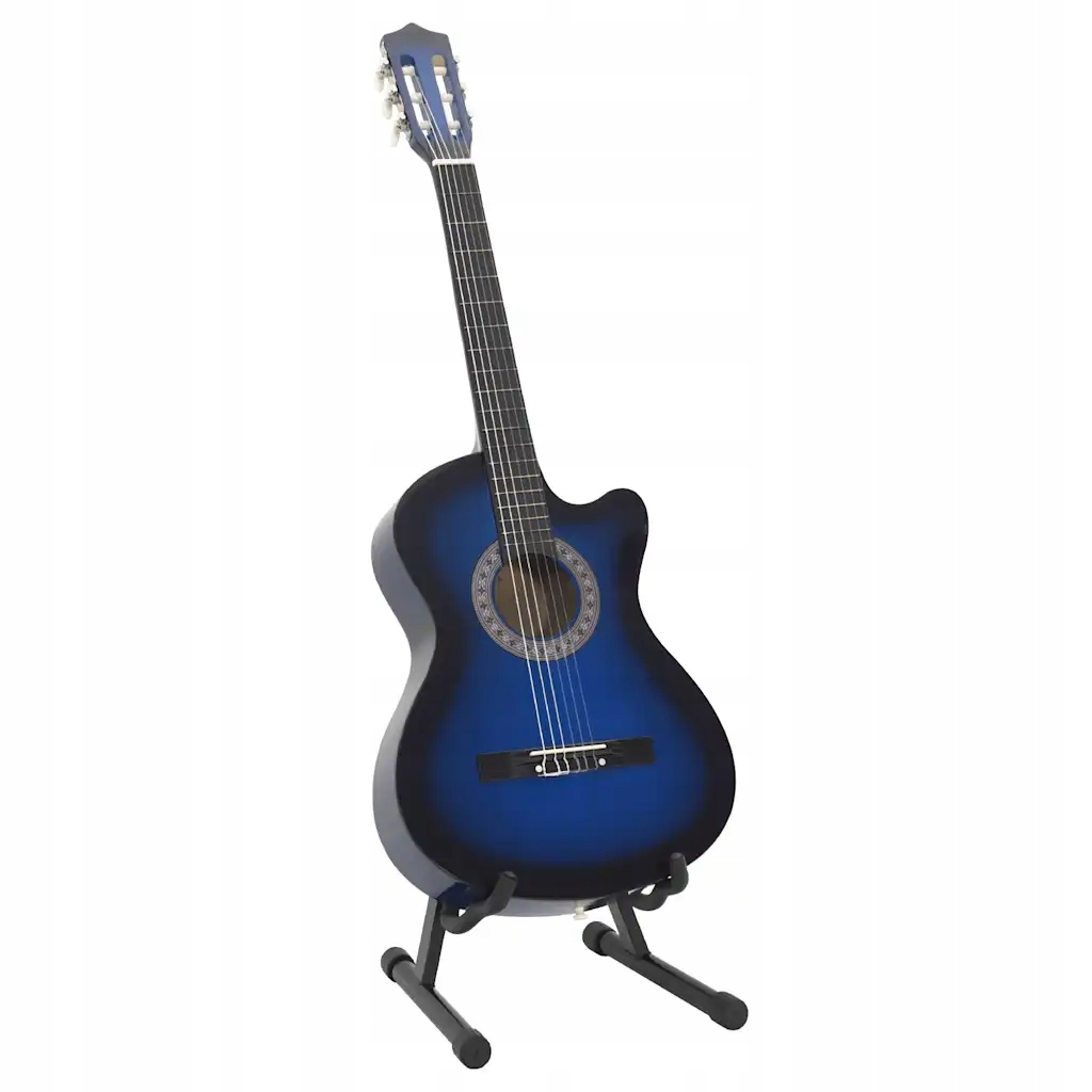 vidaXL 12-cz. zestaw z gitarą klasyczną z wycięciem, 6 strun, 38"