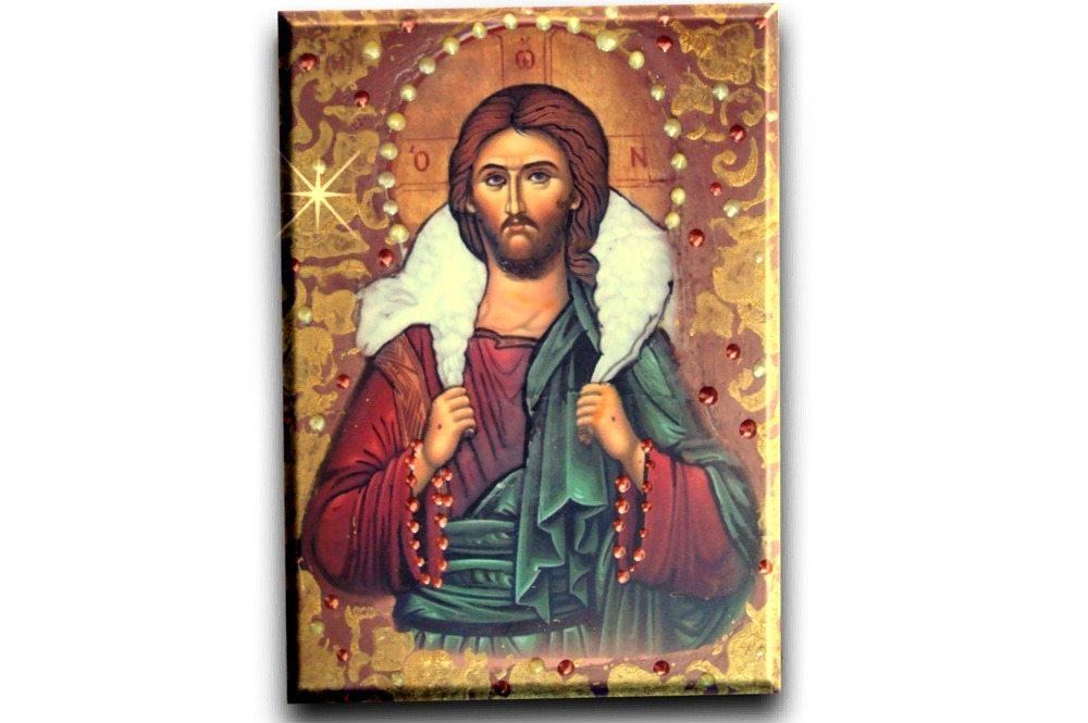 Ikona z pracowni artystycznej -  Jezus Pasterz