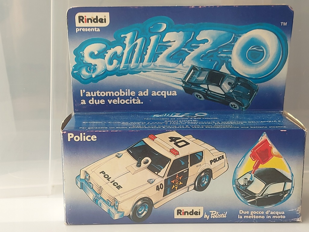 AUTO POLICYJNE NA WODE RINDEI BY POLISTIL MADE IN MACAO 1980/81