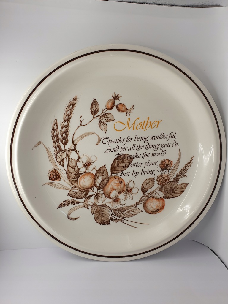 Talerz ceramika porcelana Mother Royal Tudor