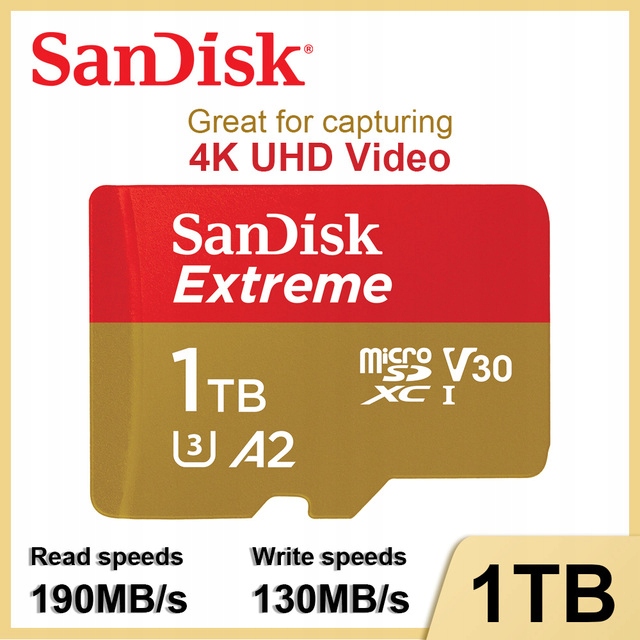 MicroSDXC-1TB SanDisk oryginalna karta Micro SD Ex