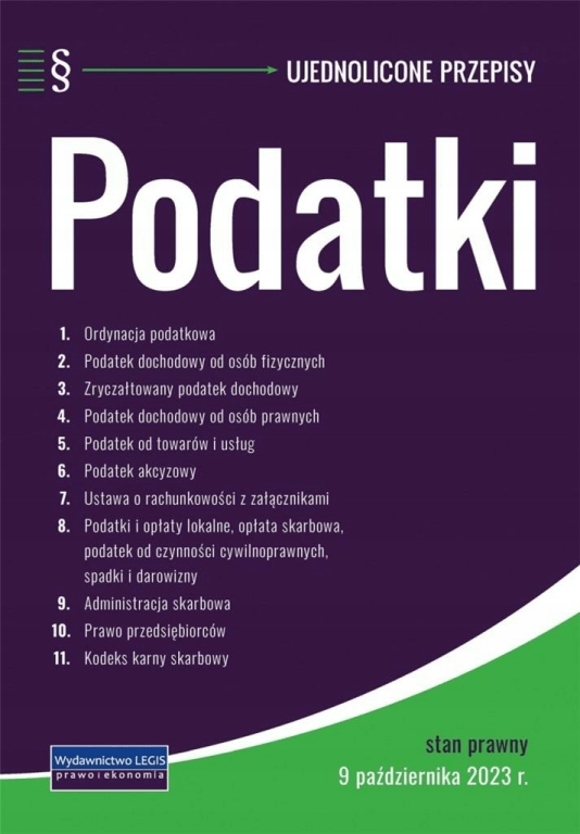 Podatki Ujednolicone przepisy