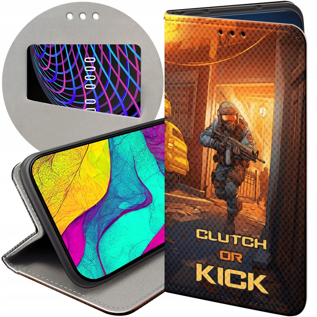 ETUI Z KLAPKĄ DO REALME C21Y WZORY CS GO COUNTER-STRIKE FUTERAŁ POKROWIEC