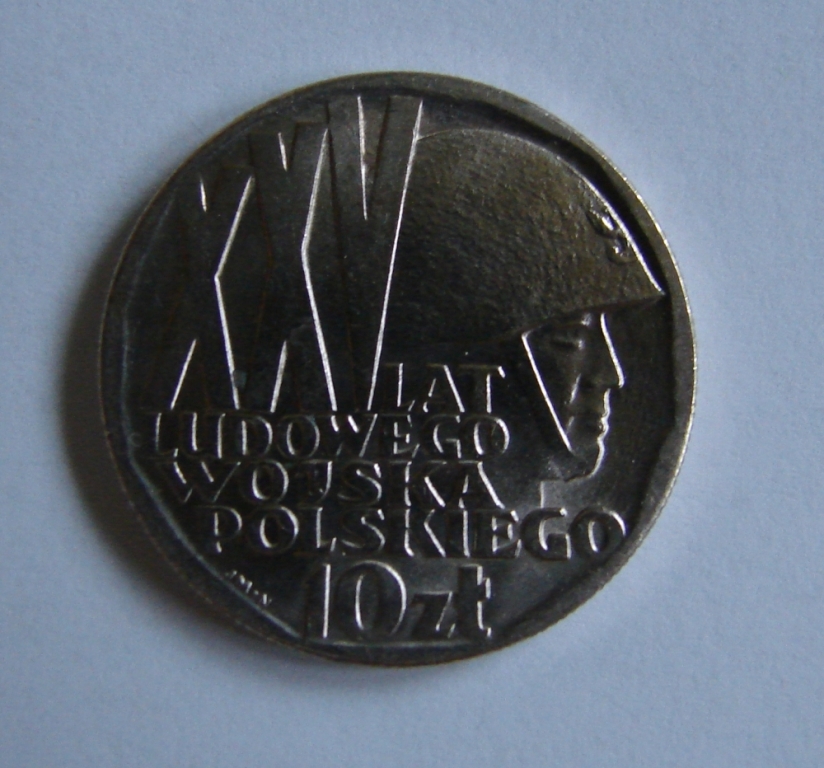 Moneta 10 zł PRL XXV Lat WP 1968 r.