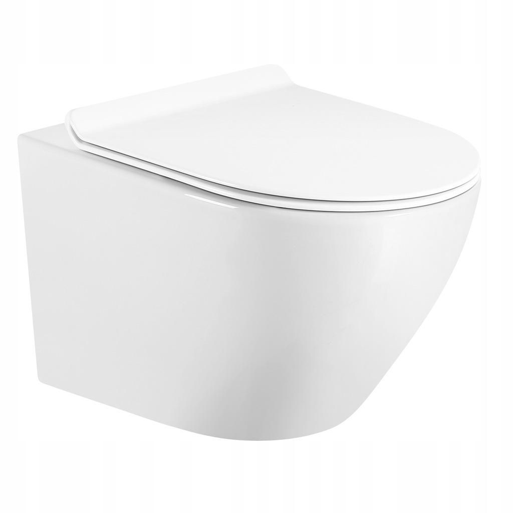 SOME INTERNO MISKA WC WISZĄCA BEZRANTOWA Z DESKĄ WOLNOOPADAJĄCĄ 490 BIAŁY P