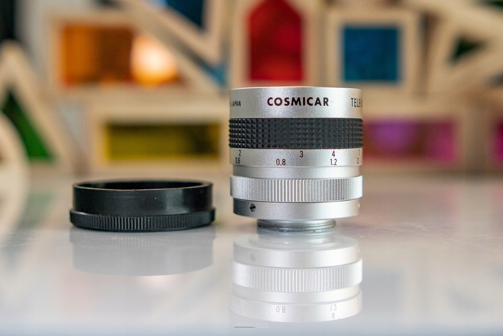 Cosmicar Television 25mm 1:1.8 silver c-mount