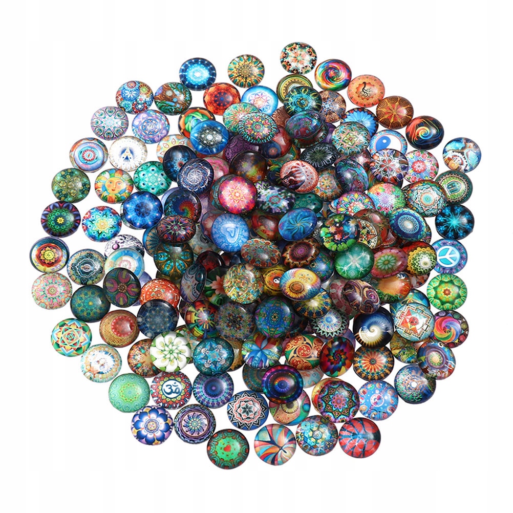 50pcs Round Gemstone Patches Jewelry DIY Craft