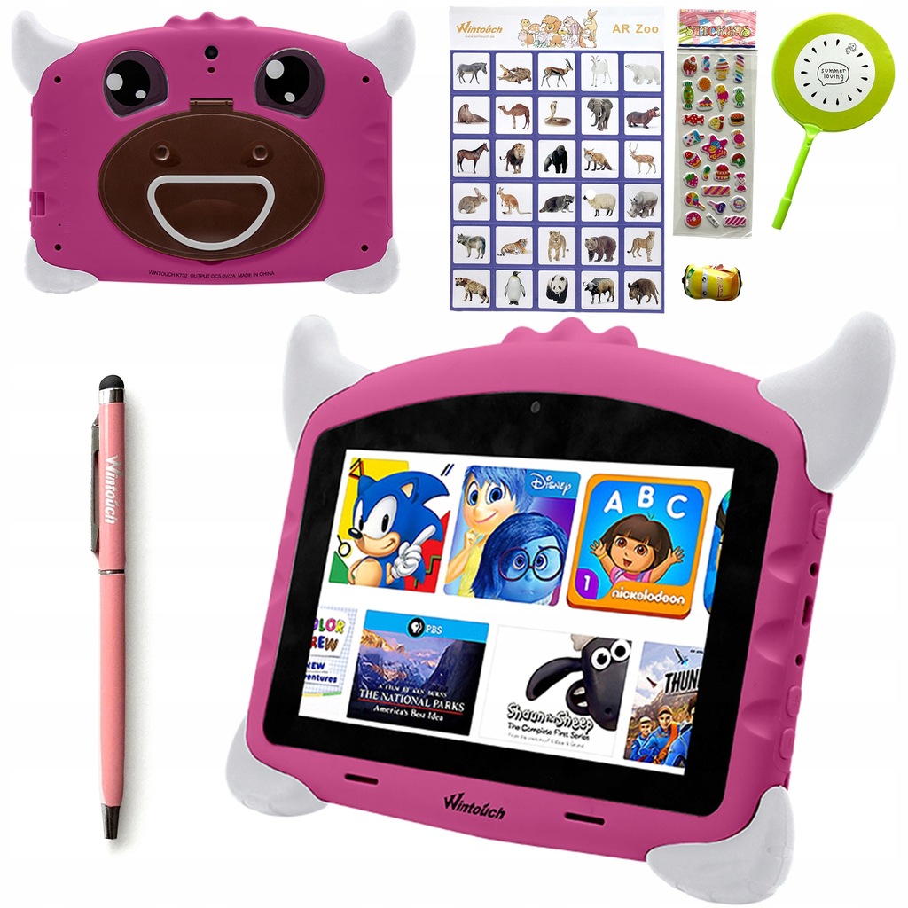 Tablet edukacyjny dla dzieci Wintouch K702 Różowy
