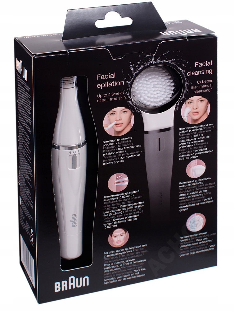 BRAUN DEPILATOR SZCZOTECZKA DO TWARZY FACE 831 7714240741 oficjalne