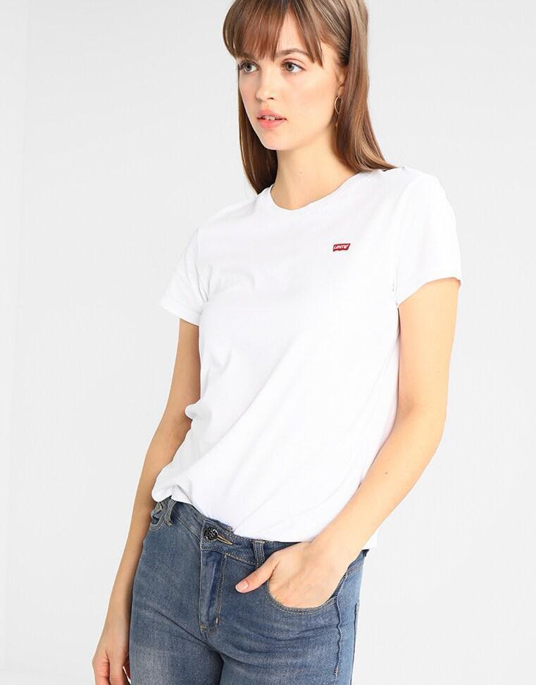 B2I225*LEVI'S BIAŁY T-SHIRT M C01