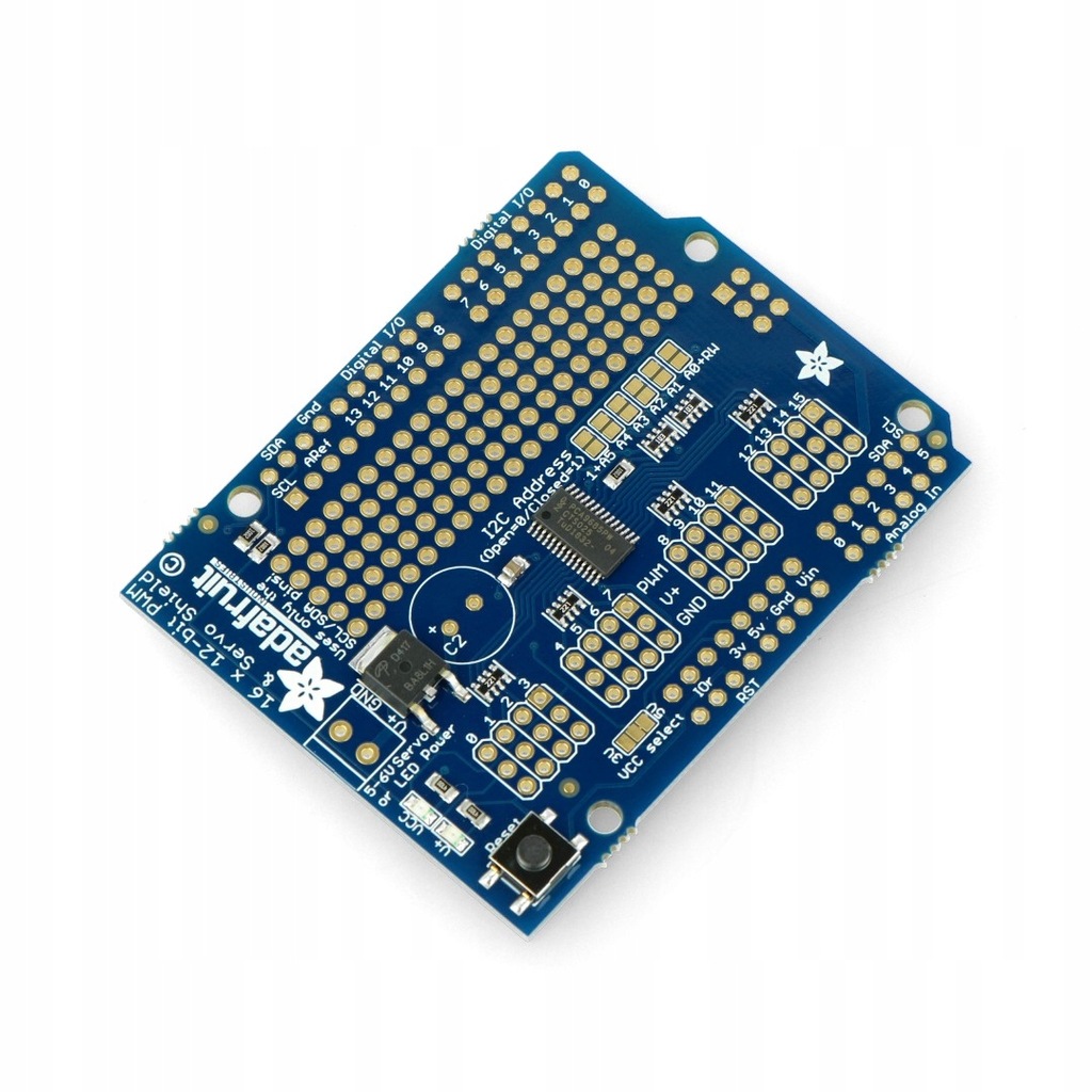 Sterownik serw 16-kanałowy, 12-bitowy PWM I2C