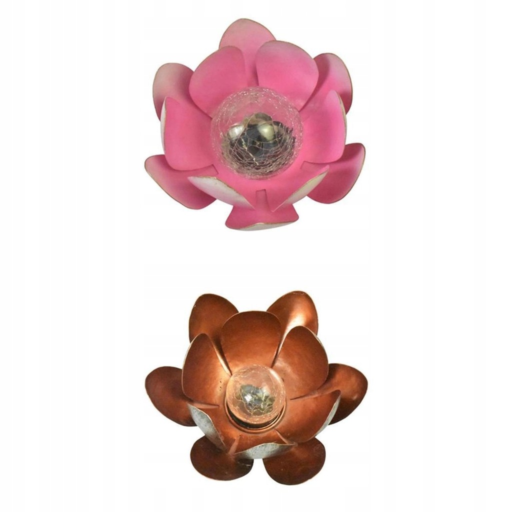 2szt Solar Lotus Flower Light Wodoodporna dioda