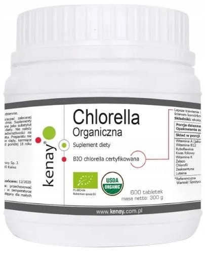 Kenay Chlorella Organiczna 600 tabletek