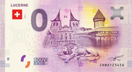 0 Euro - Lucerne - Szwajcaria - 2018