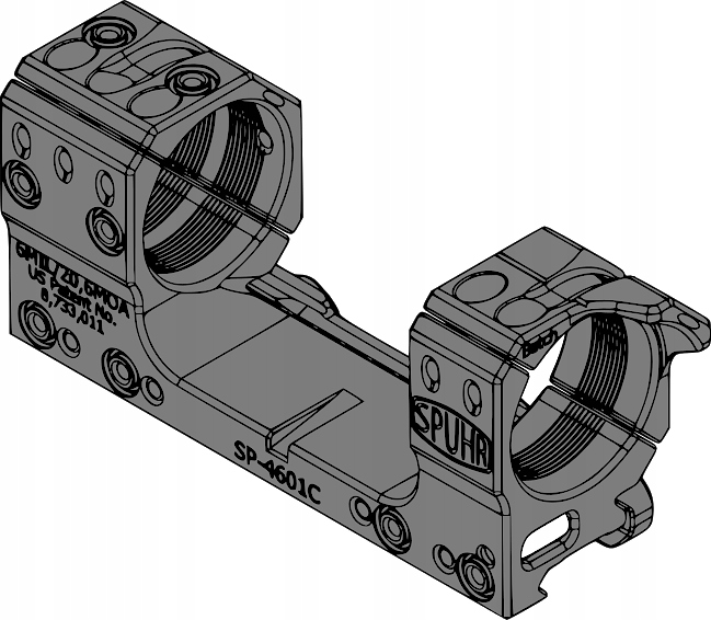 Monoblock SPUHR SP-4601C 34mm H=30mm 20,6 MOA