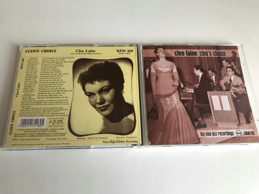 CD Cleo Laine Cleo's choice 1956/58 STAN 5/6
