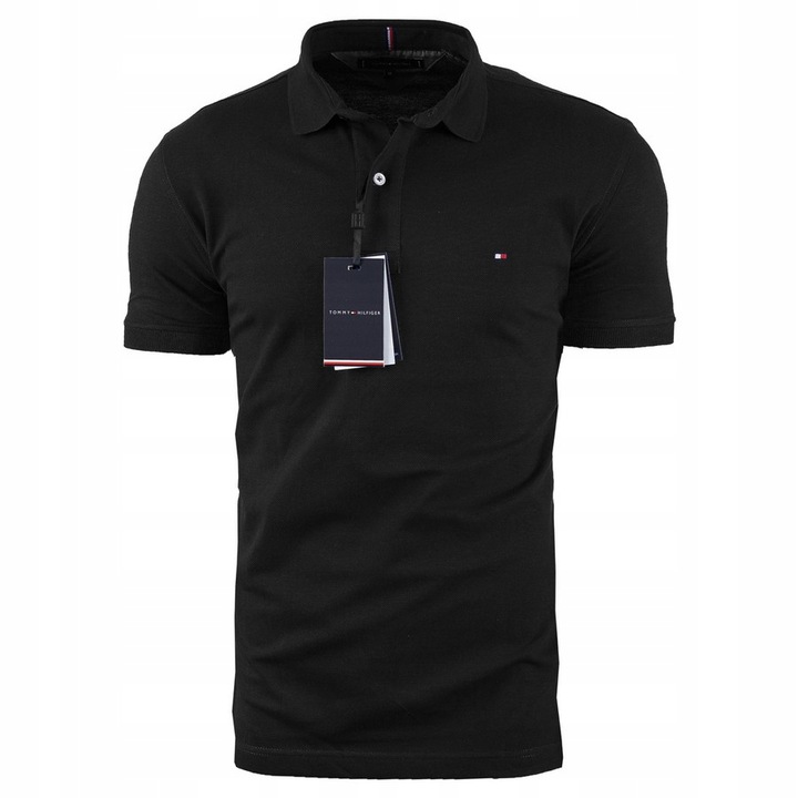 KOSZULKA POLO TOMMY HILFIGER SLIM FIt czarny L