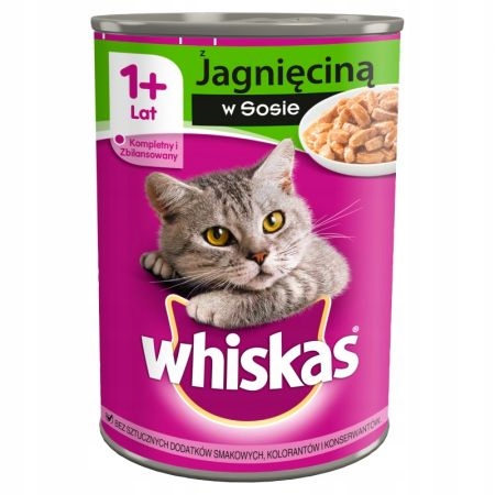 WHISKAS Karma Mokra z Jagnięciną 400g