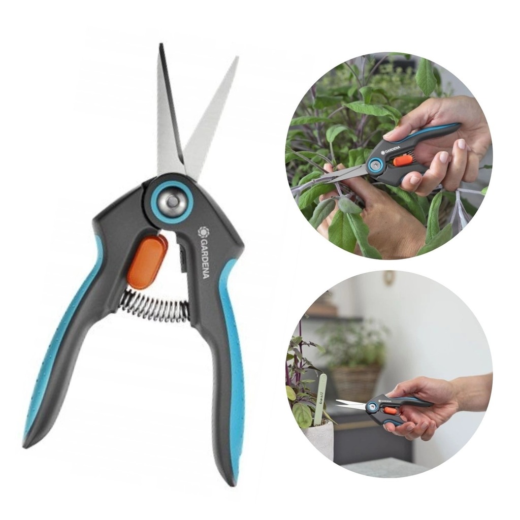 Nożyce do ziół warzyw GARDENA FRESHCUT dwuostrzowe stal nierdzewna ogrodowe