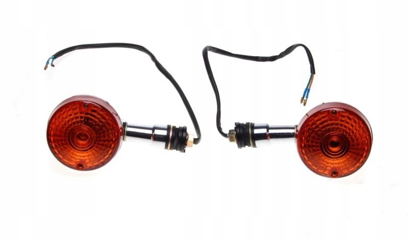 2x CHROM Kierunkowskazy kierunki Kierunek Chrom Romet Junak GN125 GN200
