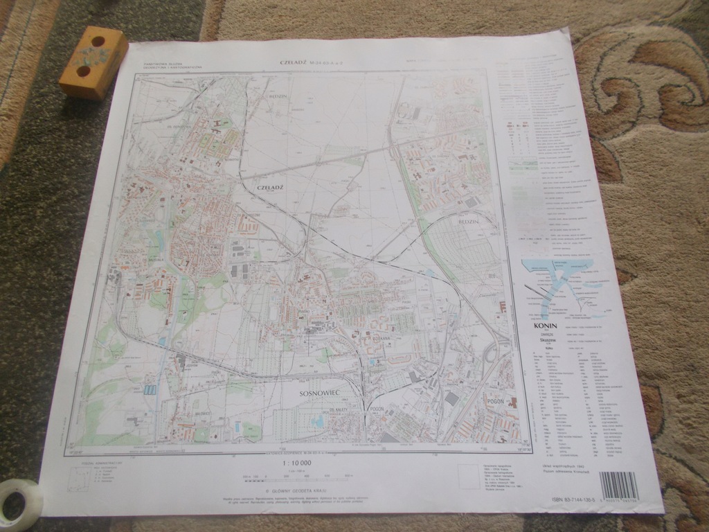 Czeladź Sosnowiec bardzo dokładna mapa