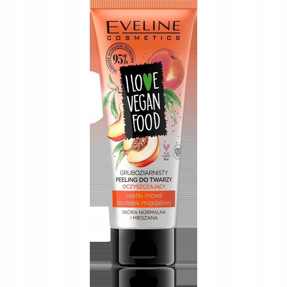 Eveline I Love Vegan Food Peeling do twarzy gruboz