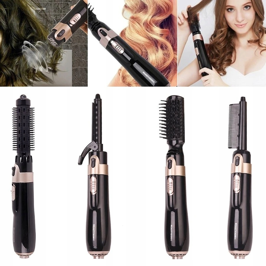 Купить КЕРАМИЧЕСКАЯ ВРАЩАЮЩАЯСЯ щипцы для завивки волос с 4 щеточками ...