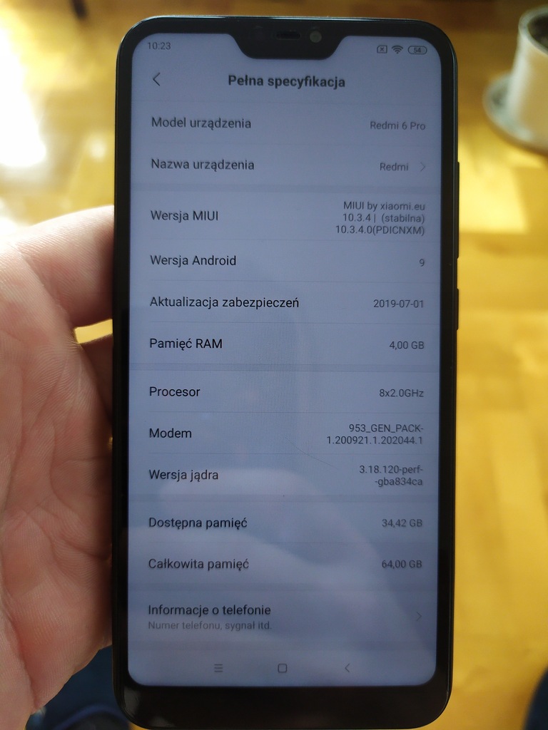 Xiaomi Redmi 6 Pro 4/64 GB Miui Polska BCM