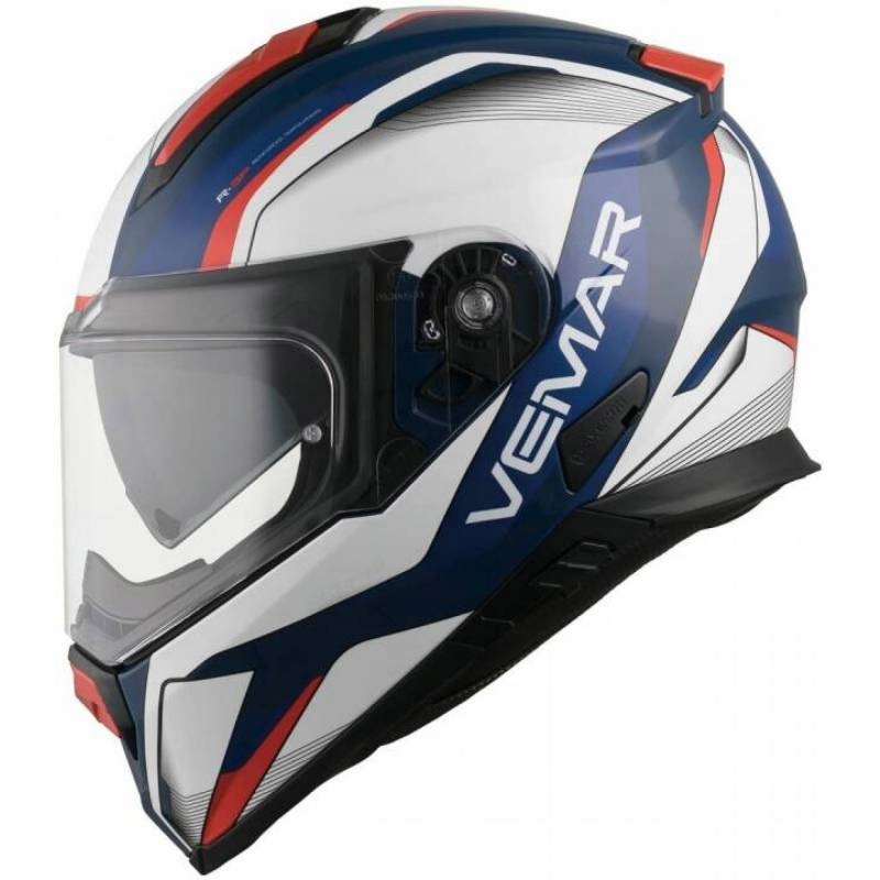 VEMAR KASK SZOSOWY ZEPHIR LUNAR NIEBIESKI BIAŁY CZERWONY ROZMIAR XL