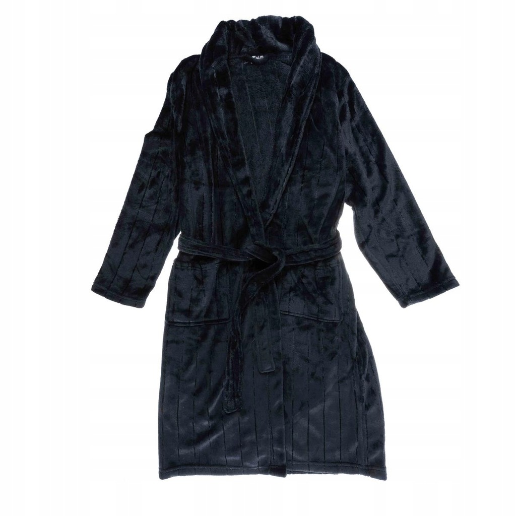 PEPCO Szlafrok męski ze wzorem M/L Czarny