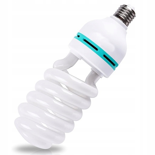 ŻARÓWKA FOTOGRAFICZNA SPIRALNA do SOFTBOXU E27 STUDYJNA 150W/400W 5500K