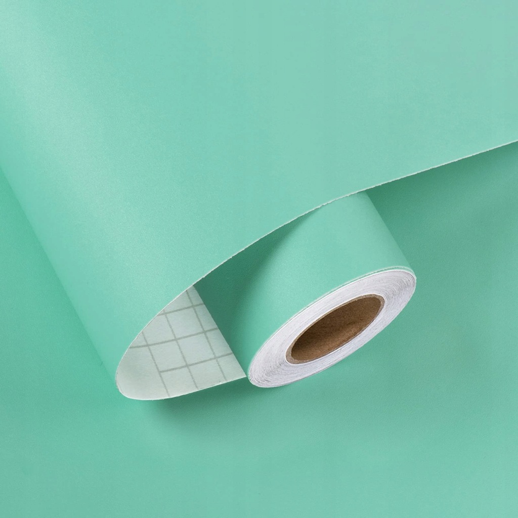 Tapeta turkusowa rolka samoprzylepna fototapeta na meble ścianę 60 x 300 cm